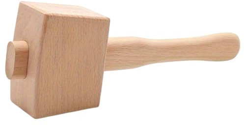 Mazo de madera, martillo de carpintero multifuncional, martillo de carpintero profesional, martillo de madera de madera, mazo de tallado de madera de haya para carpintería
