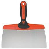 Mondelin - Couteau à enduire lame inox - Épaisseur de 0,5 mm - Largeur 20 cm - Poignée ambidextre pour une utilisation aussi bien pour les droitiers que les gauchers