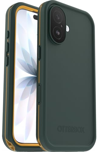 OtterBox FRĒ MagSafe Hülle für iPhone 17, Grün | Wasserdicht (IP68), stoßfest, schmutzabweisend, Hülle mit integriertem Displayschutz, 5x getestet nach Militärstandard