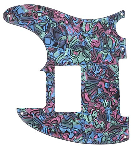 KIMISS Humbucker Tele Pickguard Ersatzdekor für TL E-Gitarre – Acryl-Pickguard Im Abalone-Stil