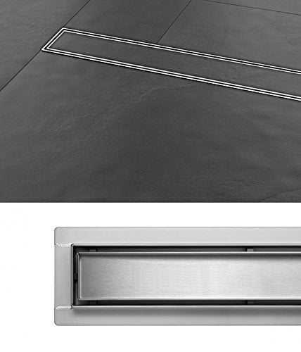 Bodenablauf Madeira 60 cm Duschrinne Edelstahl Siphon Befliesbar Ablaufrinne