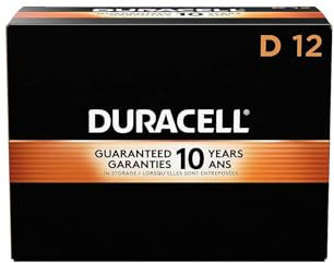 Duracell Coppertop pilas alcalinas con tecnología Duralock poder preservar, D, 12/caja