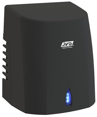 JVD Sèche mains Automatique Air Pulsé Alu Epoxy Coptair Noir ultra rapide
