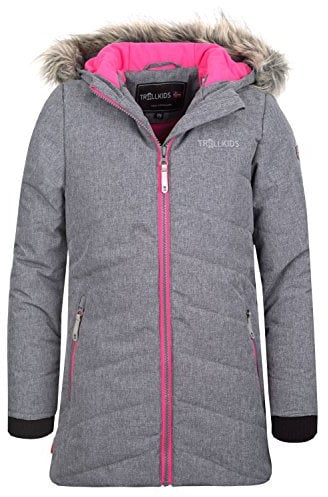 Trollkids Girls Lifjell Jacket 104, Grey