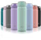 Ello Cooper Vacuum Insulated Stainless Steel Water Bottle with Anti-Microbial Silicone Straw, 22 oz, Yucca