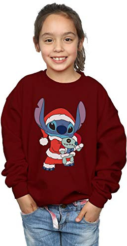 Disney Girls Lilo And Stitch Stitch Christmas Sweatshirt