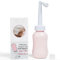 Adorable Pink Peri Bottle - Portable Bidet - Upside Down There Care Squeeze | Menstrual Cup Buddy + Travel Bag | NO More Wasting Toilet Paper Messy Period Wash Changing 300ml (10oz)