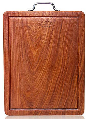 HQQSC Tablette de découpage en Bois réversible avec rainure de jus de jus de Cuisine - Panneau de découpage de Cuisine pour Viande, Nourriture bébé, Fromage et légumes, épais 3cm Plaque de Coupe