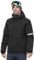33,000ft Herren Skijacke Wasserdichte Winddichte Warme Outdoorjacke Winterjacke Funktionsjacke Atmungsaktive Snowboardjacke Softshell Jacke mit Kapuze, Schwarz XL
