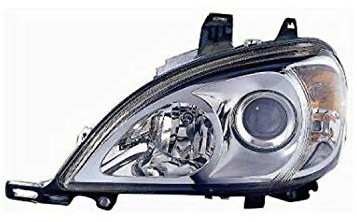 Projecteur gauche modèle H7+H7 sans moteur, compatible avec Mercedes ML Classe de 01/2002 à 12/2005