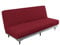 XJHKG Sofabezug Ohne Armlehnen, 3 Sitzer Antirutsch Schlafsofa Couch überzug Clic Clac Bettcouch Couch Sofa Hussen (Weinrot)