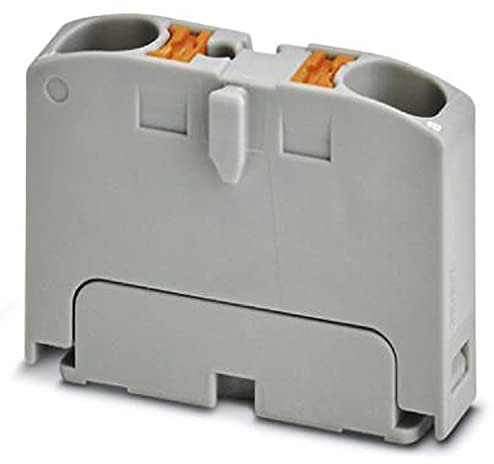 PHOENIX CONTACT PTFIX 2X4 GY Verteilerblock, 0.2mm² - 6 mm² Querschnitt, 6.2 mm Breite, 21.7mm Höhe, 2 Anzahl der Anschlüsse, Grau, 50 Stück