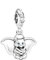 D 4 Charm Dumbo Elefante, Plata de Ley 925, Compatible con Pulsera Pandora