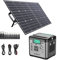 SWAREY Portable Power Station 518Wh with 100W Solar Panel, 500W(Surge 1000W) AC Outlet, 65W USB-C Port, Solar Generator for Outdoors Camping Travel Fishing RV
