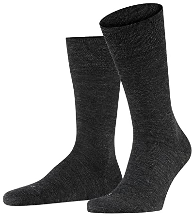 FALKE Herren Sensitive Berlin Socken druckfreier Komfortbund flache Naht gegen Druckstellen komfortabel Diabetiker atmungsaktiv nachhaltige klimaregulierende geruchshemmende Wolle Baumwolle 1 Paar