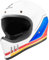 Bogotto FF980 EX-R Caferacer Cross Helm, weiß/blau/rot, L