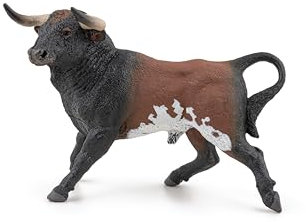 Papo - estatuilla de Toro español de 3 años - Mundo Animal - para niños, niñas y niños - Coleccionable