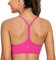 CRZ YOGA Damen Butterluxe Racerback Sport BH Gepolstert Ohne Bügel Y-Rücken Yoga Bra Sommer Atmungsaktiv Spaghetti Top Hibiskus-Purpur M
