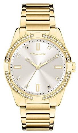 Tamaris Damen analog Quarz Uhr mit Edelstahl Armband TT-0101-MQ