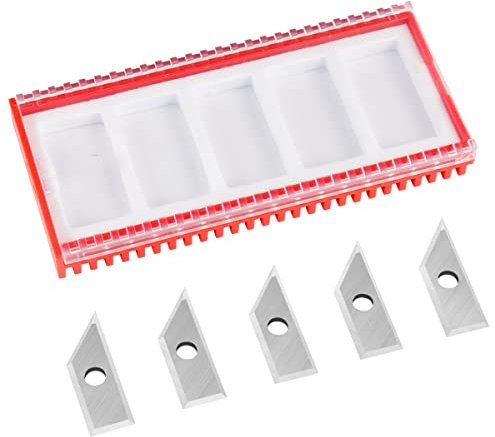 BINSTAK 60 Degree Carbide Inserts for -B2301-1/4 Shank 60-Deg V Groove Router Bit - 5 PCS