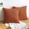 EMEMA Kordsamt Kissenbezug Herbst Dekorative Granulat Sofakissen Dekokissen Kissenbezüge Kissenhülle Couchkissen Überwurf Kissen Bezug Zierkissen für Couch Sofa Wohnzimmer 2er Set 45x45 cm Karamell