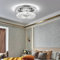 LIGKIN LED-Deckenleuchte 12W Moderne LED Kristall Deckenlampe Rund Edelstahl Kronleuchter für Wohnzimmer Esszimmer Schlafzimmer Badezimmer, Ø20 cm