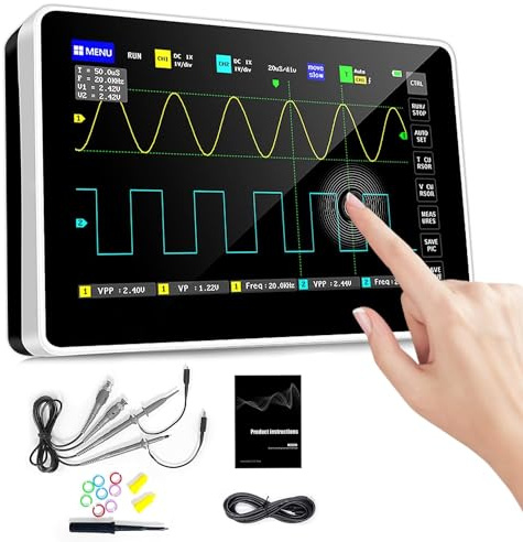 1013D Plus Oscilloscope 100 MHZ,2 Channel Oscilloscope 1GSa/s Sampling Rate