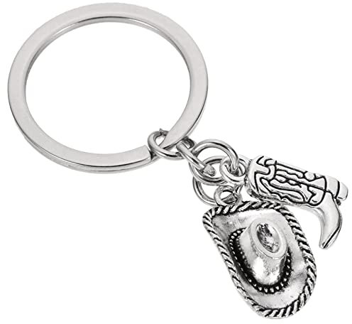 Chapeau De Porte-Clés Americana Décorations Porte-Clés Pour Les Clés Texas Collier Fer À Cheval Porte-Clés Chapeau De Ornement Thème Porte-Clés Unique