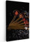 MuchoWow© Leinwandbilder 40x60 cm Wall Art Decoration Bilder für die Wand Schlafzimmer Deko Canvas Painting Wanddekoration Wohnzimmer Bild Küche - Kräuter - Löffel - Salz - Gewürze - Schwarz