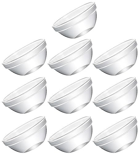 Luxshiny 10 Pièces Moule à Gâteau Bozai Pincer Les Bols De Préparation Pochette Zip Pour Clé Ceinture Tasses à Trempette Bol à Sauce Bols De Glace Assiette De Collation Un Verre Miniature