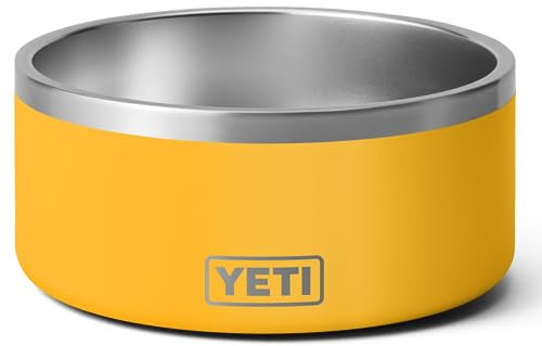 YETI Boomer, Stainless Steel, Non-Slip Dog Bowl, Alpine Yellow, 8