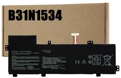 BLESYS B31N1534 Batteria per Asus ZenBook UX510U UX510UX UX510UW UX510UXK UX510UWK UX510UA UX510UQ BX510UX BX510UW PC portatili 0B200-02030000 0B200-02030100 11,4V 48Wh