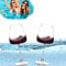 Bicchieri da vino galleggianti per la piscina, bicchieri da vino infrangibili a bordo piscina, bicchieri galleggianti in plastica, bicchieri da vino per feste in piscina (2 pezzi)