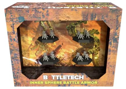 Catalyst Game Labs BattleTech | Miniatures | Inner Sphere Battle Armor Pack | Expansion | Miniature Game Ages 14+ | Spiel auf Englisch