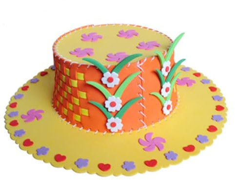 ORFOFE 4 Stück Kindergarten Lernspielzeug DIY Sonnenhut DIY-Hüte UV-Schutzmütze für Kinder breitkrempige Mütze DIY Hut für Kinder kindermützen selber machen DIY-Cartoon-Sonnenhut