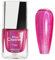Hot Pink Nail Polish - Deep Pink Holographic Nail Polish - High Gloss Chrome nail polish - Glitter Nail Varnish Fast Drying - Shimmer Laser Iridescent nail Polish - No Chip No Bake