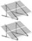 VEVOR Support Panneau Solaire, 114 cm, Fixation Panneau Solaire de 100-400 W Inclinable Réglable 0-90°, Lot de 2, Aluminium Léger, Pieds Pliables pour Camping-car, Toit, Bateaux, Système Hors Réseau