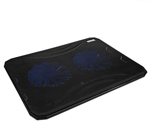 Laptop Cooling Pad, 14 Ultra-thin USB Laptop Cooler Base, Portable Slim Quiet Laptop Cooler Cooling Pad Stand with 2 Mute Fans