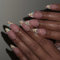 24Pcs Almond False Nails Press On With Glitters French Tips And Rhinestones Acrylic Nails Party Ready Nails For Women