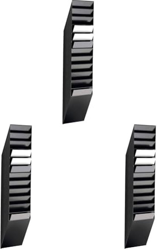 Durable Prospektspenderset Flexiboxx 12 A4, 1 Set, schwarz, 1709763060 (Packung mit 3)