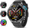 2025 Smartwatch Uomo con ECG/𝐆li𝐜𝐞𝐦𝐢𝐚/HRV/Lipidi/Acido Urico/BMI/Sonno,1.43AMOLED Orologio Fitness con Chiamate,24h Cardiofrequenzimetro/Pressione Sanguigna/Temperatura Corporea (Moderno, Nero)