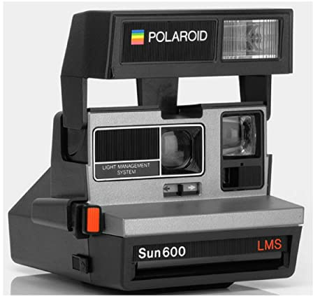 Polaroid 600 Sun600 LMS Instant Film Camera, Silver and Black (Renewed)