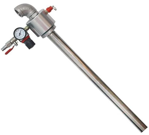 MObyat Bomba De Trasiego De Aceite Neumática De Tambor, Bomba De Tambor Neumática De Acero Inoxidable, con Manómetro Y Válvula De Seguridad