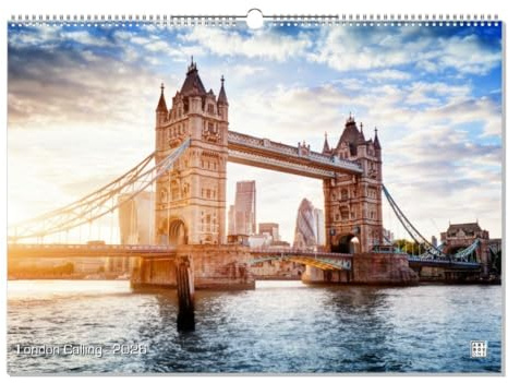 artboxONE Kalender 2026 London Calling Wandkalender A2 2026 Städte/London