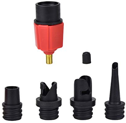 KBOLAE 4 in 1 Aufblasbares Boot Kajak Pumpe Ventil Adapter Luftbett Aufblasadapter