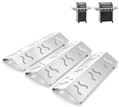 304 Universal Hitzereflektoren für Rösle Videro G2 G3 G4 G6 Serie, 3 Stück | 32.5 CM Edelstahl Hitzeschutzplatten für G2-S G3-S G4-S G6-S G3-S Nero, Vario+, Sansibar Grill Ersatzteile, Wärmereflektoren