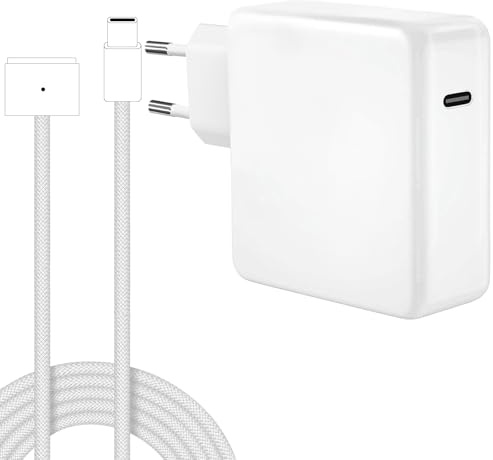 Mac Book Pro Air Ladekabel, 96W USB-C auf Magnetic 3 MacBook Ladegerät Netzteil fur M5 M4 M3 M2 M1 2026 2025 2024 2023 2022 2021 Kompatibel mit MacBook Air 15/13, MacBook Pro14 mit 2M Kabel