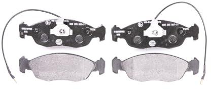 HELLA 8DB 355 007-711 Bremsbeläge - mit Warnkontakt - T1075 | Kompatibel mit: CITROËN SAXO, SAXO Hatchback van, PEUGEOT 106 II, 306, 306 Break, 306 Cabriolet, 306 Schrägheck