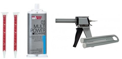 Profi 2K Multi Power Klebstoff 3 Minuten 50ml inkl. 2 Tüllen Intustriekleber Methacrylat-Klebstoffe