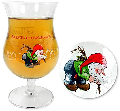 TUFF LUV Original La Chouffe Beer Glass Chalice (330 ml)